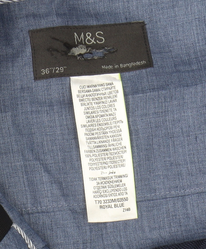 Marks and Spencer Men's Blue Trousers 36/29