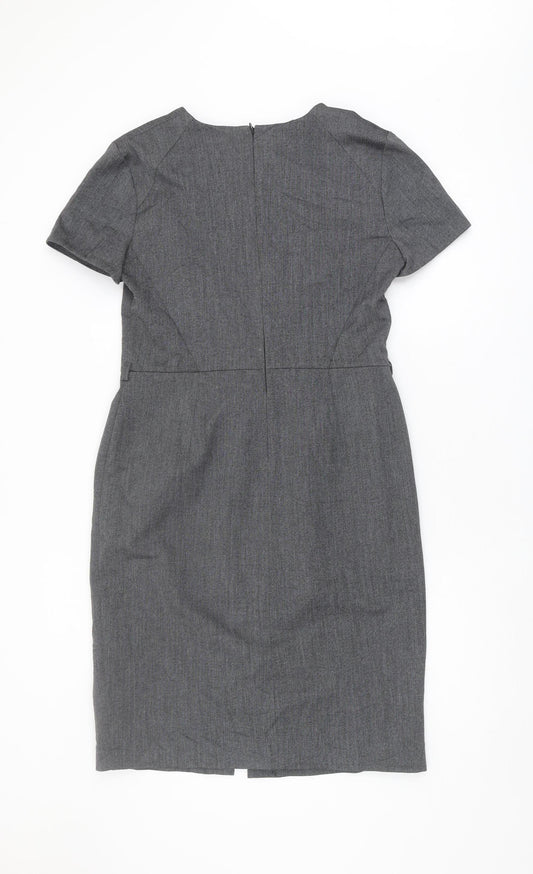 Debenhams Grey Sheath Dress - Women's Size 16