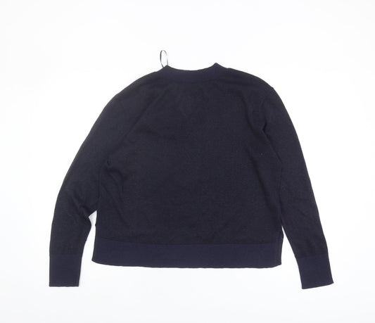 Womens UK Size 8 H&M Blue Pullover Jumper