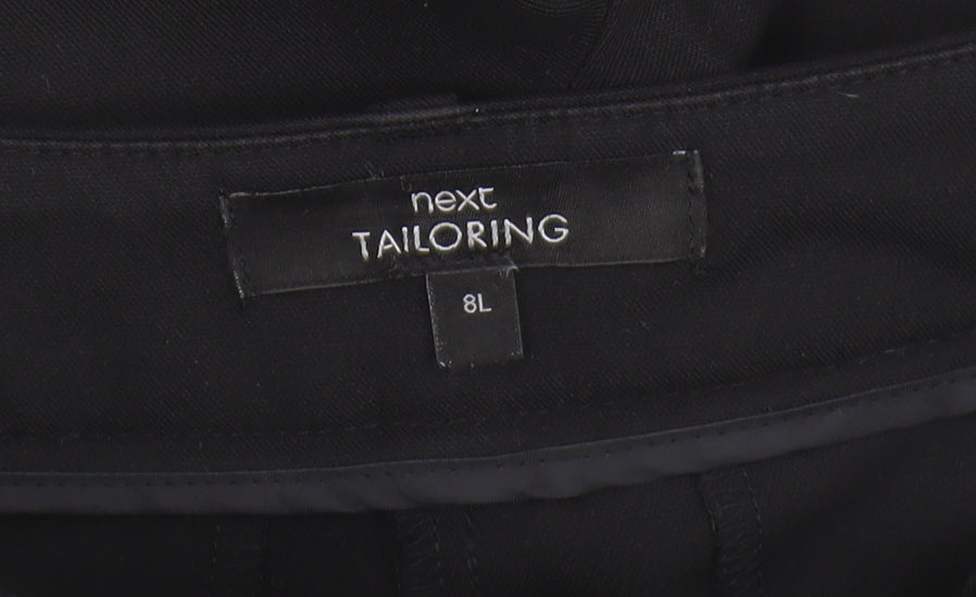 Womens UK Size 8 NEXT Regular Fit BusinessWorkwear Black Trousers