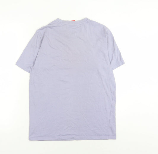 New Balance Unisex Purple Crew Neck T-Shirt Size 12