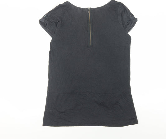 Fat Face Women's Black T-Shirt Dress Size 14