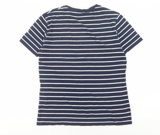Regatta Men's Blue Striped Crew Neck T-Shirt M