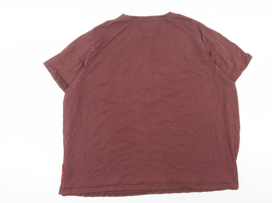 Joe Browns Men's Brown Cotton T-Shirt 5XL
