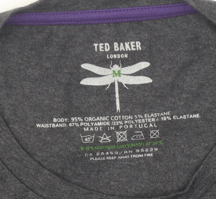 Ted Baker Men's Grey M Cotton Short Sleeve T-Shirt