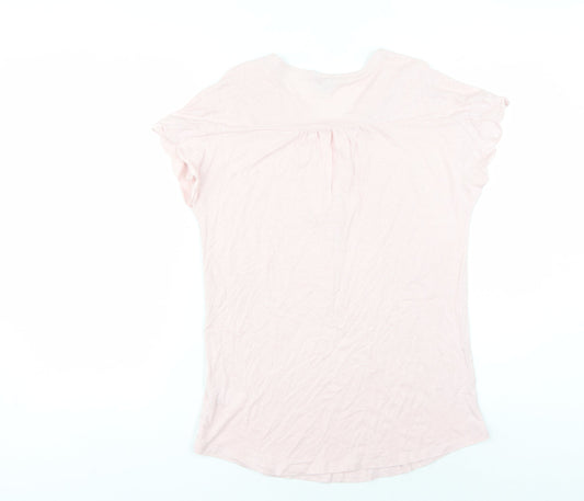 Womens UK Size S Monsoon Pink Cropped Blouse