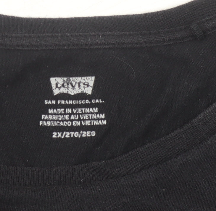 Mens UK Size 2XL Levi's Black T-Shirt