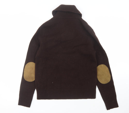 Ralph Lauren Men's Brown Wool Pullover Jumper S