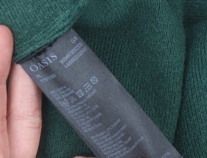 Womens UK Size XL Oasis Green Pullover Jumper