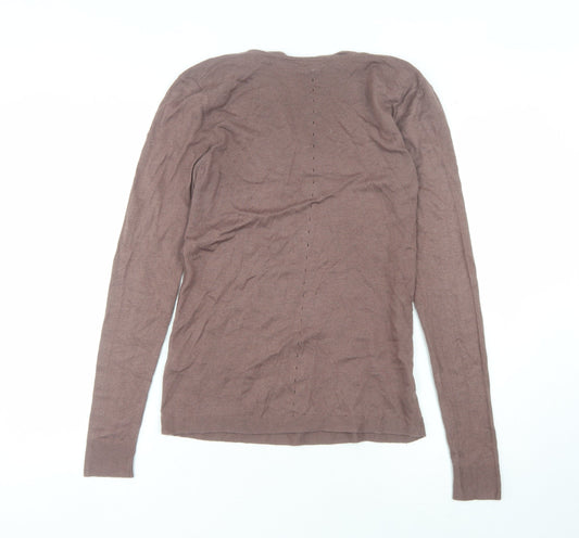 Jigsaw Women’s Brown Cowl Neck Knit Jumper - Size S