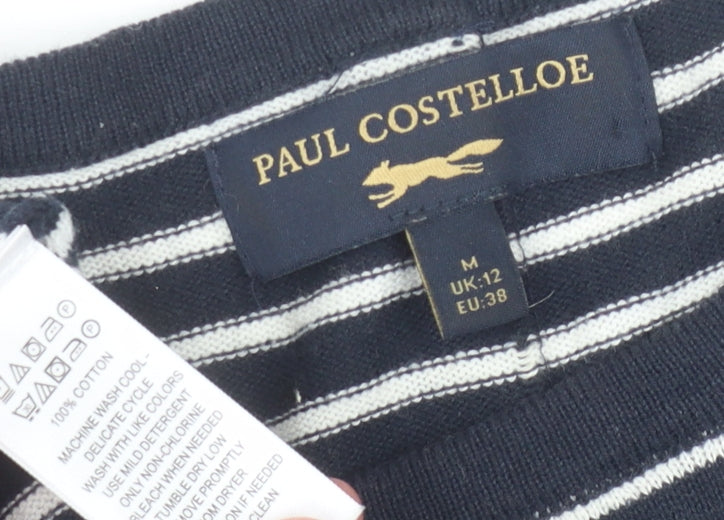 Womens UK Size M Paul Costelloe Blue Pullover Jumper