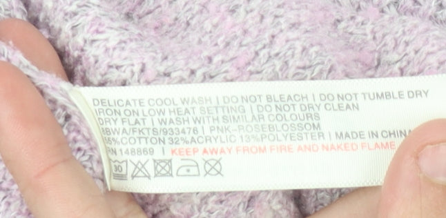 Womens UK Size 12 Fat Face Pink Pullover Jumper