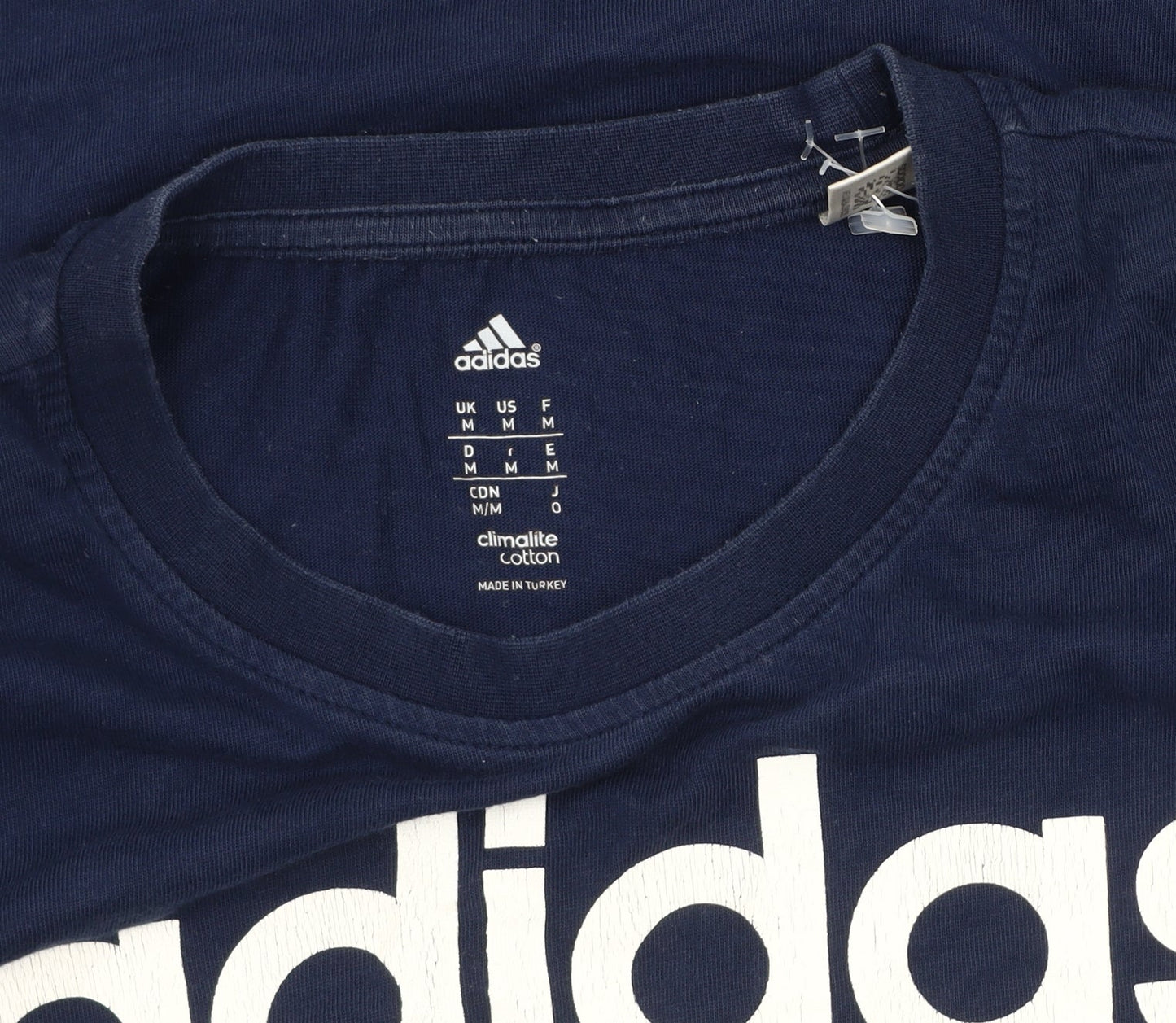 Adidas Men's Blue Logo T-Shirt M Regular Fit