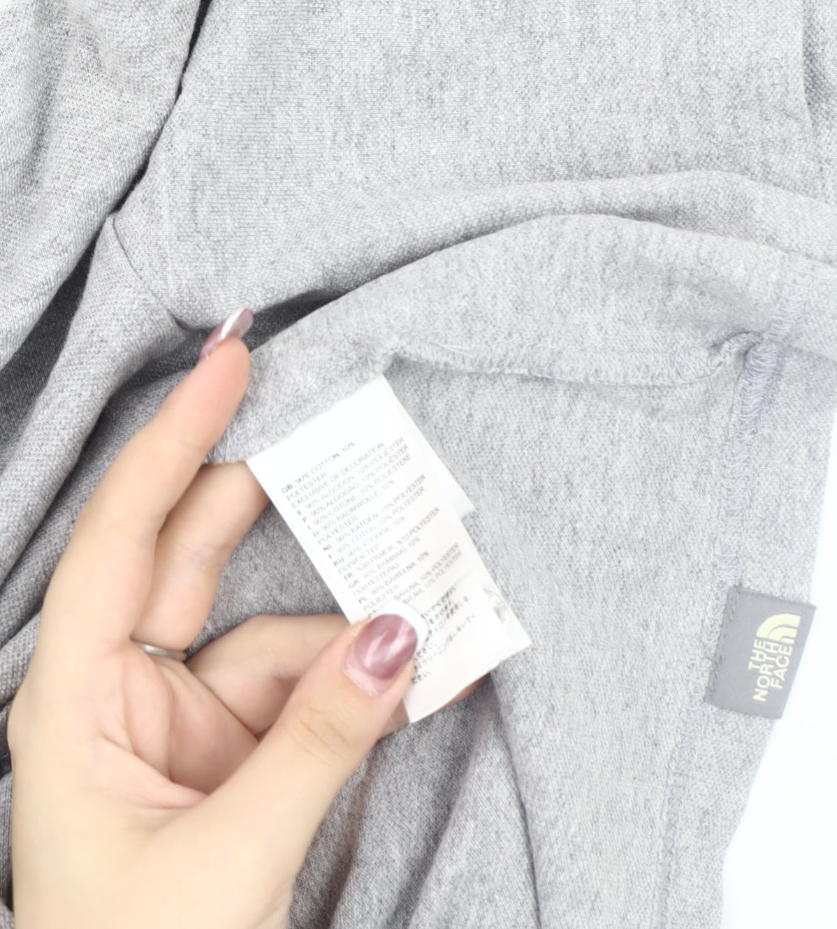 The North Face Grey Men's Polo Shirt, Short Sleeve, Size S