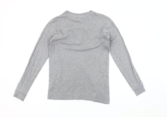 FILA Unisex Grey Long Sleeve Crew Neck T-Shirt