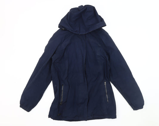 Womens UK Size 10 Regatta Blue Parka Coat