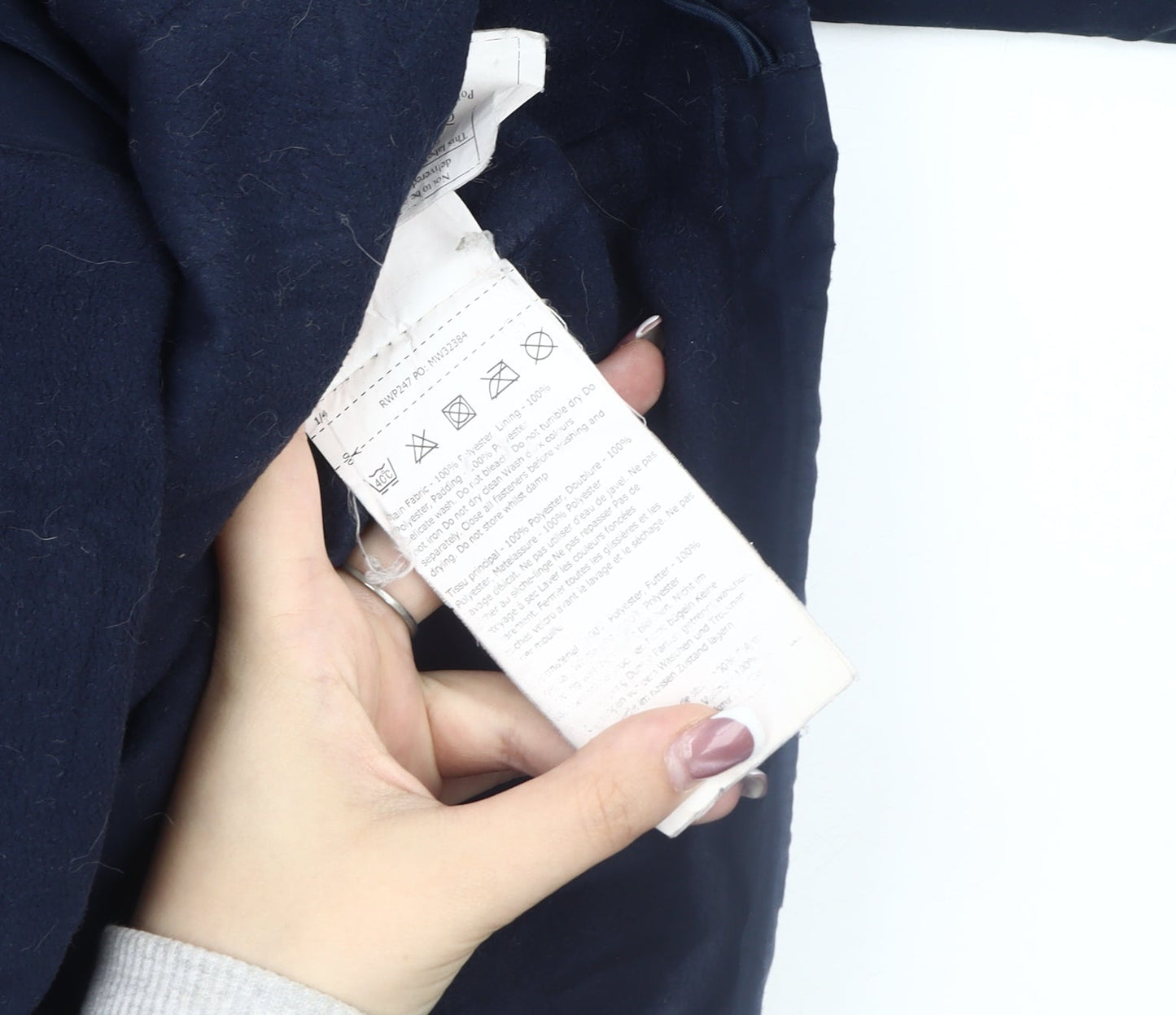 Womens UK Size 10 Regatta Blue Parka Coat