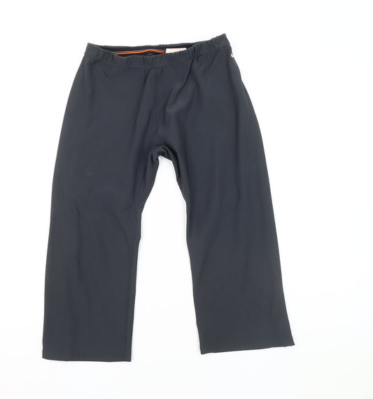 Additional front view of Nike unisex black track pants s - gym & running