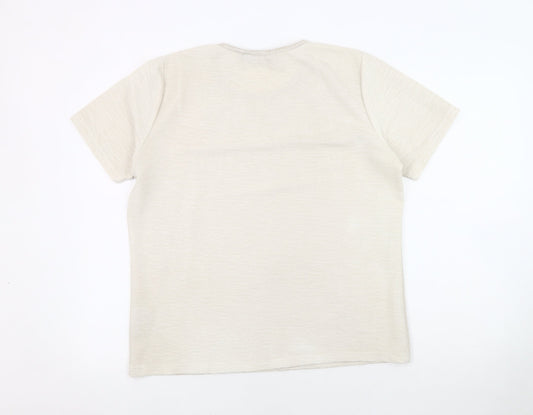 Honor Millburn Women's Beige Basic T-Shirt Size 14-16