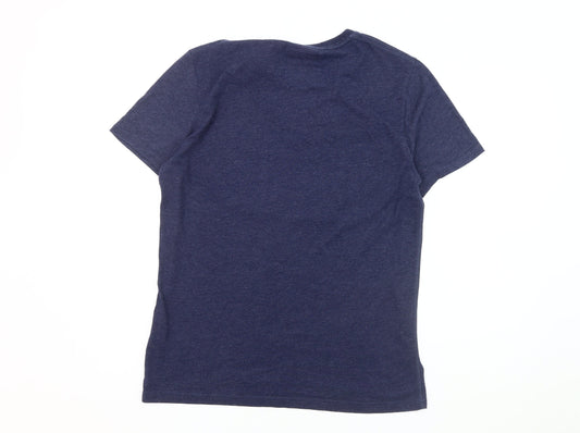 Superdry Men's Blue T-Shirt - Large Regular Fit