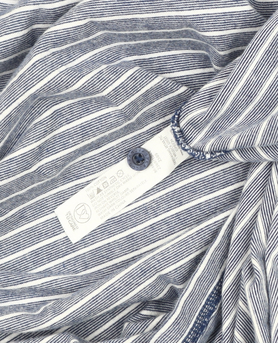 Jasper Conran Men's Blue Striped Polo XL