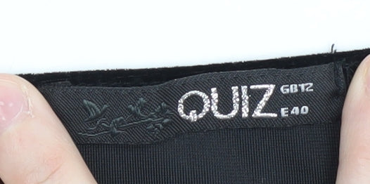 Quiz Women's Black Long Bodycon Dress Size 12