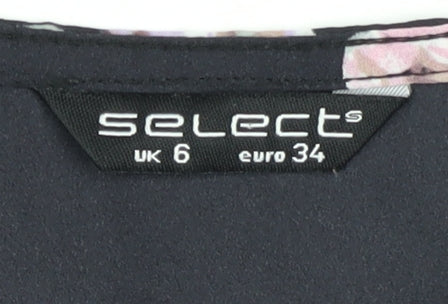Womens UK Size 6 Select Black Basic Blouse