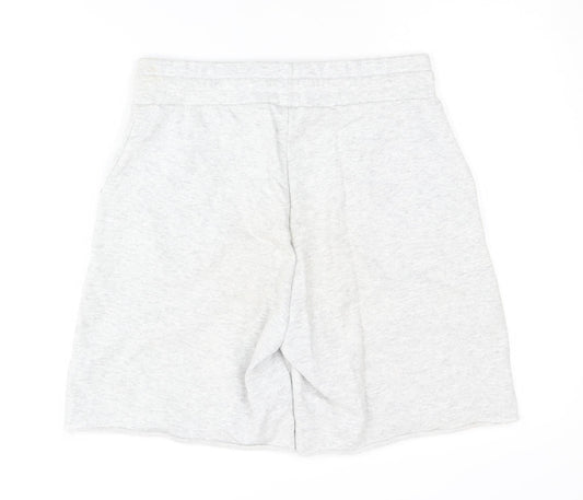 STR Men's Grey Jersey Shorts, Size M, Casual Style