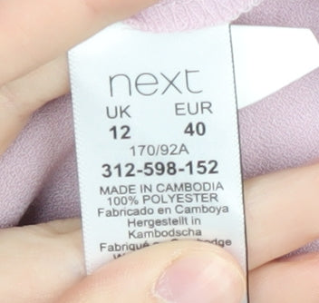 Womens UK Size 12 NEXT Pink Camisole Blouse