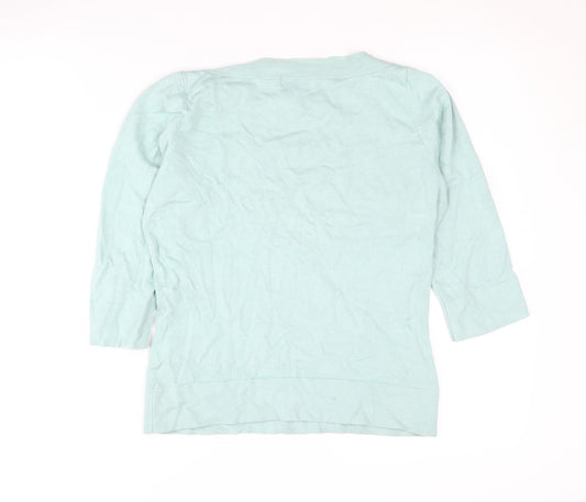 Womens UK Size 14 Marks and Spencer Green Pullover Jumper