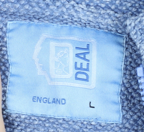 Deal Unisex Blue Pullover Sweatshirt L 1/4 Zip