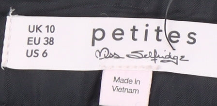 Miss Selfridge Women's Grey Check Pencil Skirt UK 10