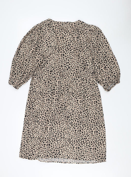 John Lewis Women’s Animal Print Viscose Dress, Size 10