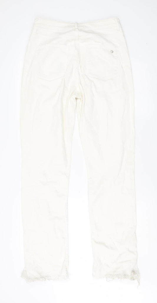 Zara Women's White Jeans Size 12