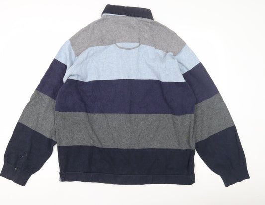 Marks and Spencer Men's XL Multicoloured Rugby Polo