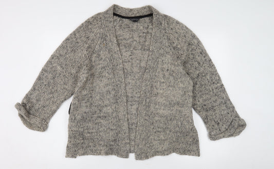 Womens UK Size 10 Topshop Grey Cardigan Jumper