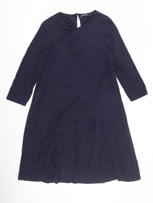Marks and Spencer Women Navy 3/4 Sleeve Dress
