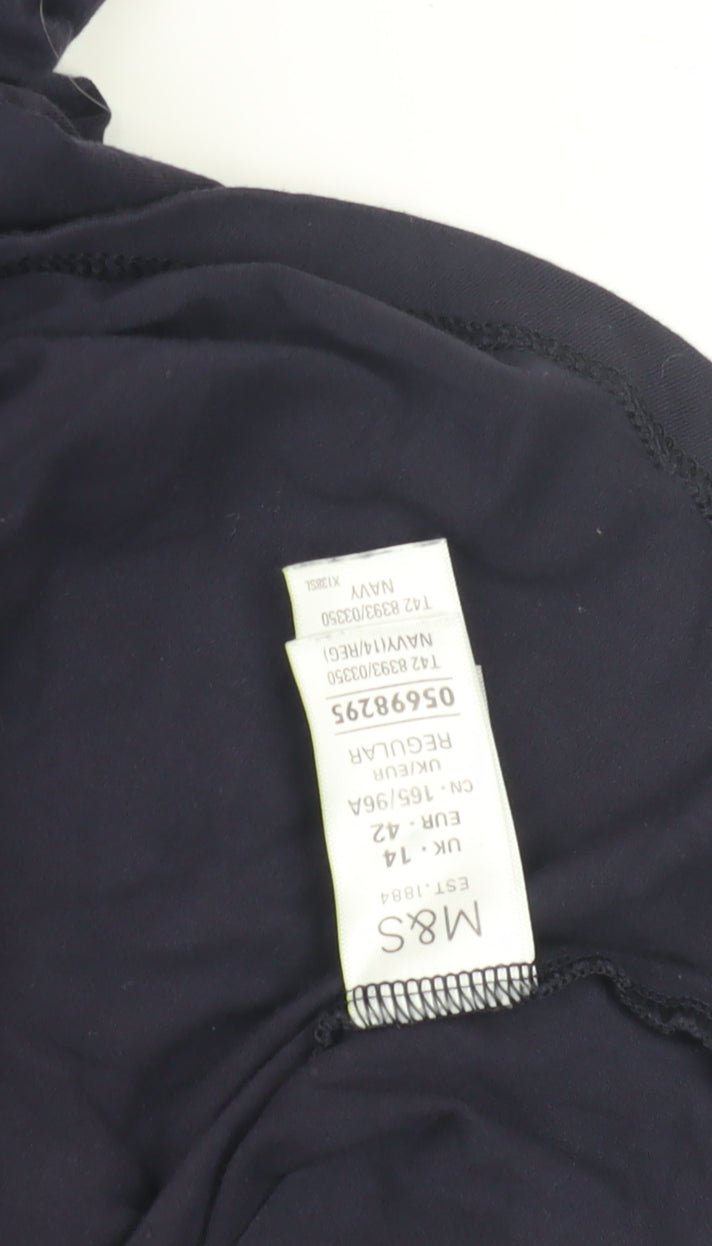 Marks and Spencer Women Navy 3/4 Sleeve Dress