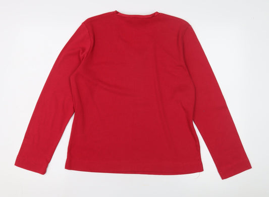 Womens UK Size 14 TIGI Red Basic T-Shirt
