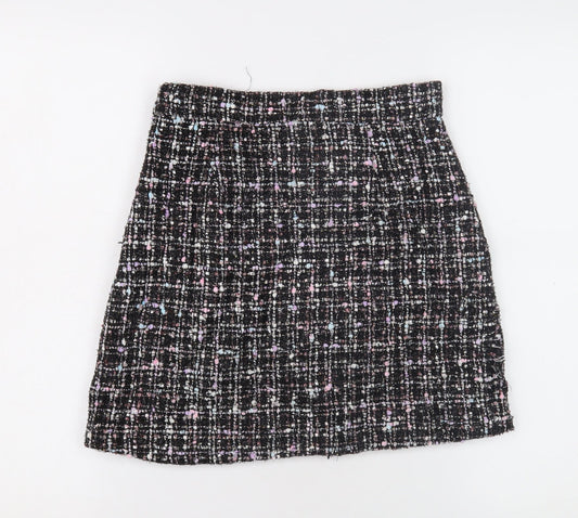 Lipsy Women's Black Tweed Pencil Skirt Size 8