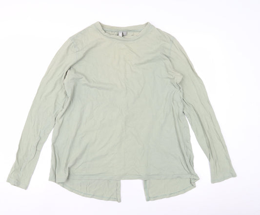 Womens UK Size 8 ASOS Green Basic T-Shirt