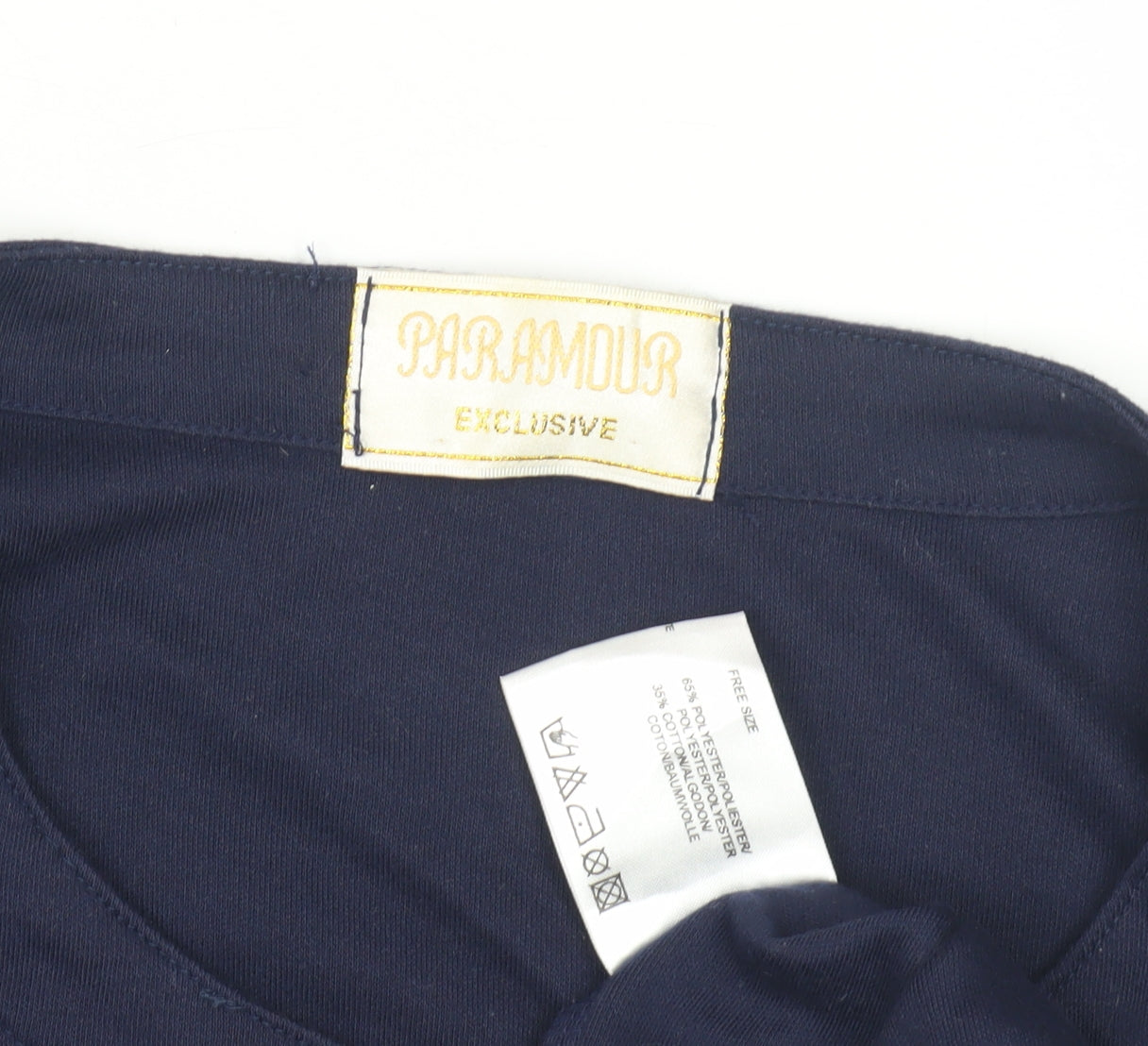 Womens UK Size One Size Paramour Blue Basic T-Shirt