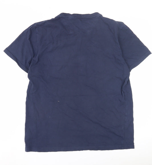 Unisex Adults UK Size M Joules Blue Basic T-Shirt