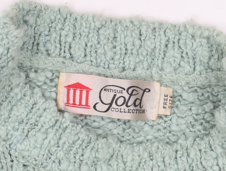 Antique Gold Collection Women's Green Pullover Jumper