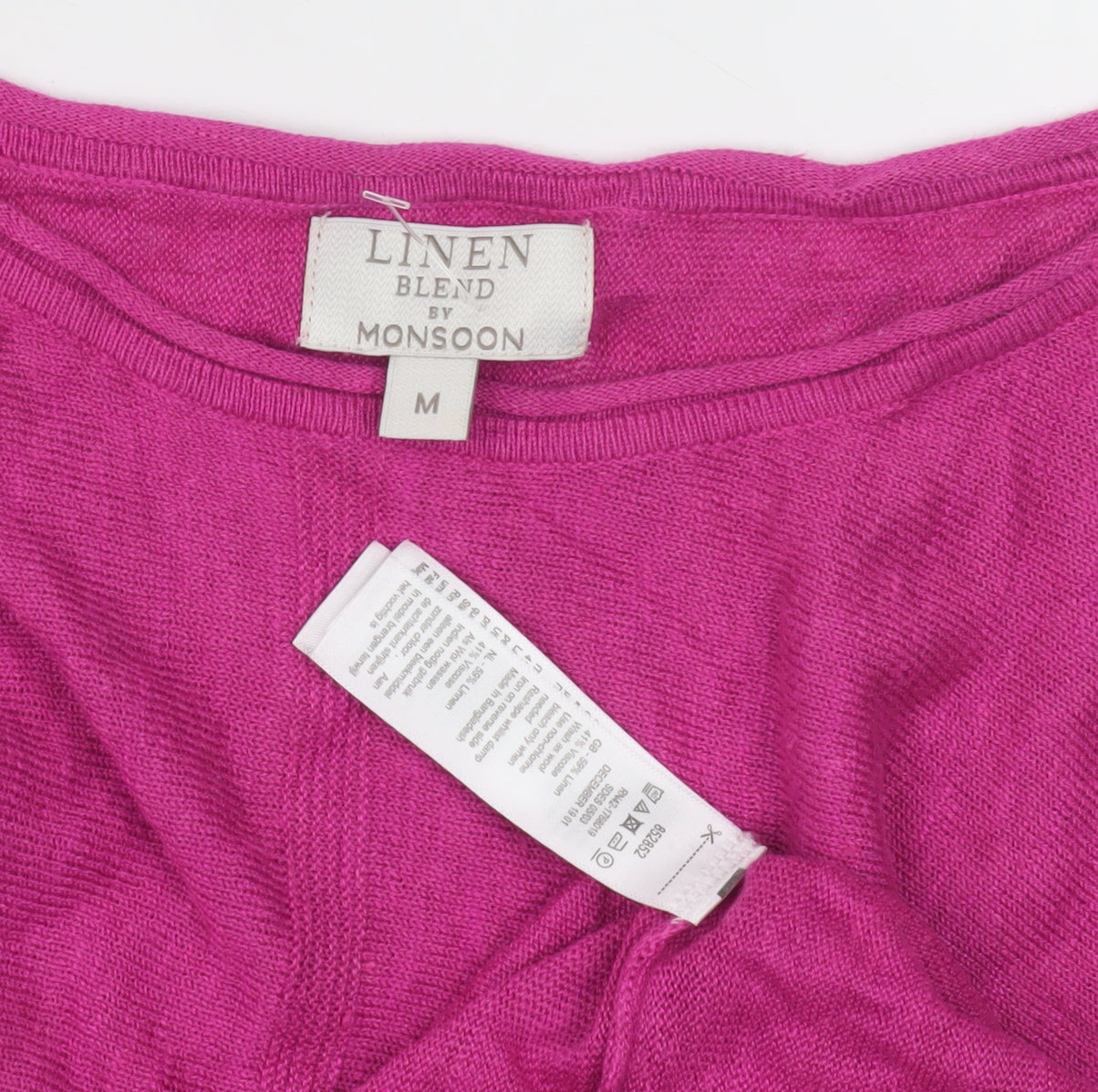 Womens UK Size M Monsoon Pink Pullover Jumper