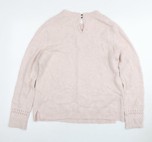 Fat Face Women’s Pink Knit Pullover Jumper Size 14
