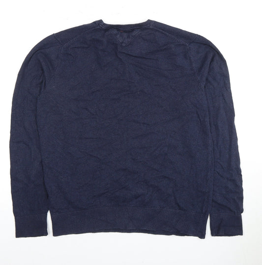 Tommy Hilfiger Men's Blue M Knit Pullover Jumper