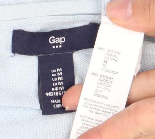 Gap Women's Blue V-Neck Cardigan - Size M