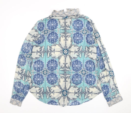 Womens UK Size 12 Warehouse Multicoloured Basic Blouse