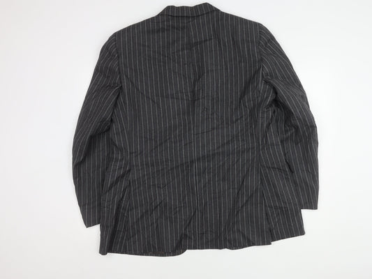 Chester Barrie Grey Men's 44 Regular Fit Wool & Silk Blazer